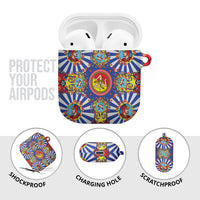 Carretto Siciliano Folk Art AirPods Case Trinacria Symbol Italian Pattern