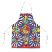 Carretto Siciliano Folk Art Apron Trinacria Symbol Italian Pattern