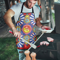 Carretto Siciliano Folk Art Apron Trinacria Symbol Italian Pattern
