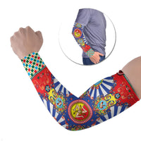 Carretto Siciliano Folk Art Arm Sleeves Trinacria Symbol Italian Pattern