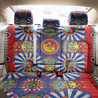 Carretto Siciliano Folk Art Back Car Seat Cover Trinacria Symbol Italian Pattern