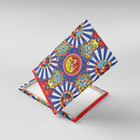 Carretto Siciliano Folk Art Canvas Wall Art Trinacria Symbol Italian Pattern