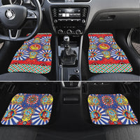 Carretto Siciliano Folk Art Car Mats Trinacria Symbol Italian Pattern