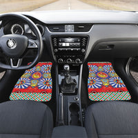 Carretto Siciliano Folk Art Car Mats Trinacria Symbol Italian Pattern