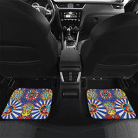 Carretto Siciliano Folk Art Car Mats Trinacria Symbol Italian Pattern
