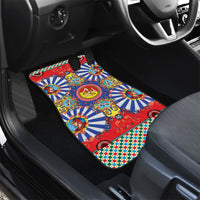 Carretto Siciliano Folk Art Car Mats Trinacria Symbol Italian Pattern