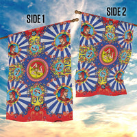 Carretto Siciliano Folk Art Garden Flag Trinacria Symbol Italian Pattern