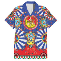 Carretto Siciliano Folk Art Hawaiian Shirt Trinacria Symbol Italian Pattern