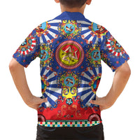 Carretto Siciliano Folk Art Hawaiian Shirt Trinacria Symbol Italian Pattern