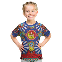 Carretto Siciliano Folk Art Kid T Shirt Trinacria Symbol Italian Pattern