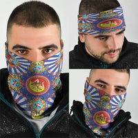 Carretto Siciliano Folk Art Neck Gaiter Trinacria Symbol Italian Pattern