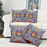 Carretto Siciliano Folk Art Pillow Cover Trinacria Symbol Italian Pattern