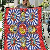 Carretto Siciliano Folk Art Quilt Trinacria Symbol Italian Pattern