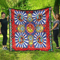 Carretto Siciliano Folk Art Quilt Trinacria Symbol Italian Pattern