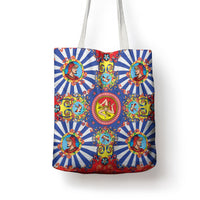 Carretto Siciliano Folk Art Tote Bag Trinacria Symbol Italian Pattern