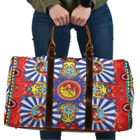 Carretto Siciliano Folk Art Travel Bag Trinacria Symbol Italian Pattern