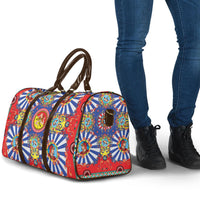 Carretto Siciliano Folk Art Travel Bag Trinacria Symbol Italian Pattern