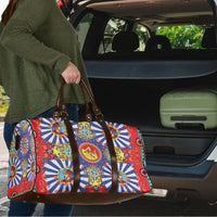 Carretto Siciliano Folk Art Travel Bag Trinacria Symbol Italian Pattern