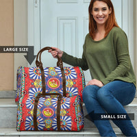 Carretto Siciliano Folk Art Travel Bag Trinacria Symbol Italian Pattern