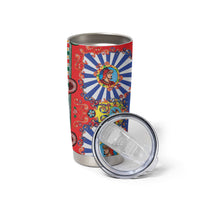 Carretto Siciliano Folk Art Tumbler Cup Trinacria Symbol Italian Pattern