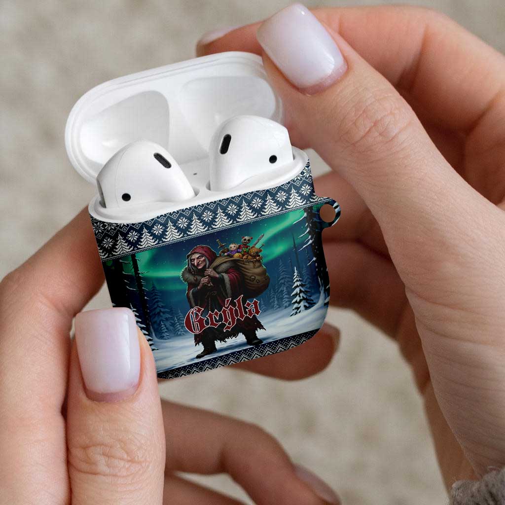 Iceland Christmas AirPods Case Icelandic Gryla Evil Mother of Yule Lads - Wonder Print Shop