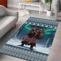Iceland Christmas Area Rug Icelandic Gryla Evil Mother of Yule Lads - Wonder Print Shop