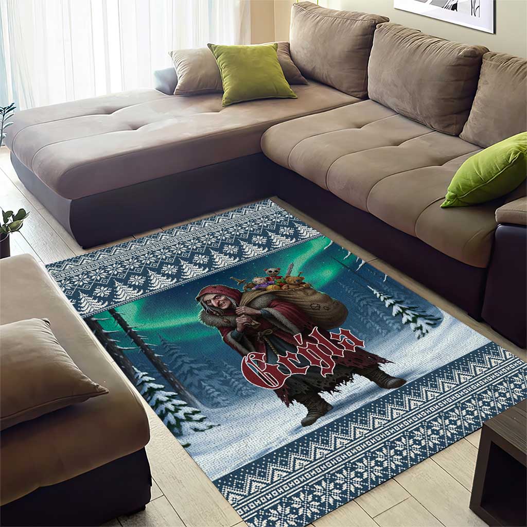 Iceland Christmas Area Rug Icelandic Gryla Evil Mother of Yule Lads - Wonder Print Shop