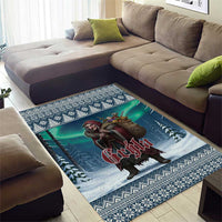 Iceland Christmas Area Rug Icelandic Gryla Evil Mother of Yule Lads - Wonder Print Shop