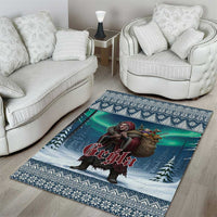 Iceland Christmas Area Rug Icelandic Gryla Evil Mother of Yule Lads - Wonder Print Shop