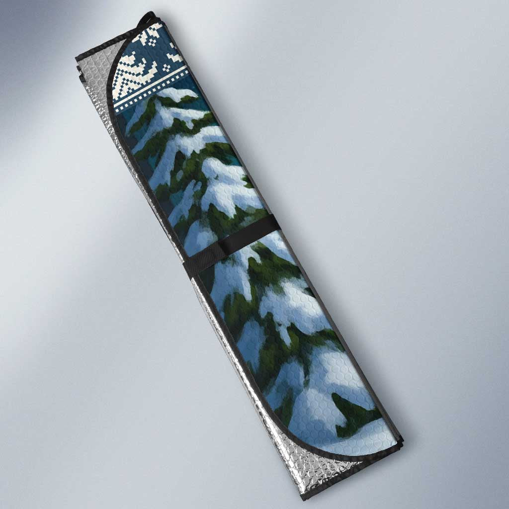 Iceland Christmas Auto Sun Shade Icelandic Gryla Evil Mother of Yule Lads - Wonder Print Shop