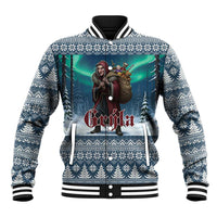 Iceland Christmas Baseball Jacket Icelandic Gryla Evil Mother of Yule Lads LT19