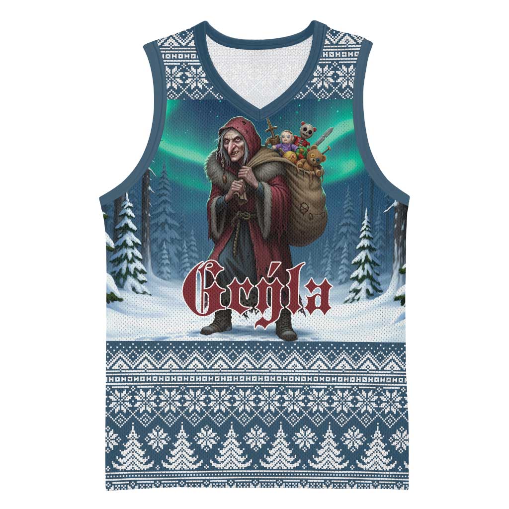 Iceland Christmas Basketball Jersey Icelandic Gryla Evil Mother of Yule Lads LT19