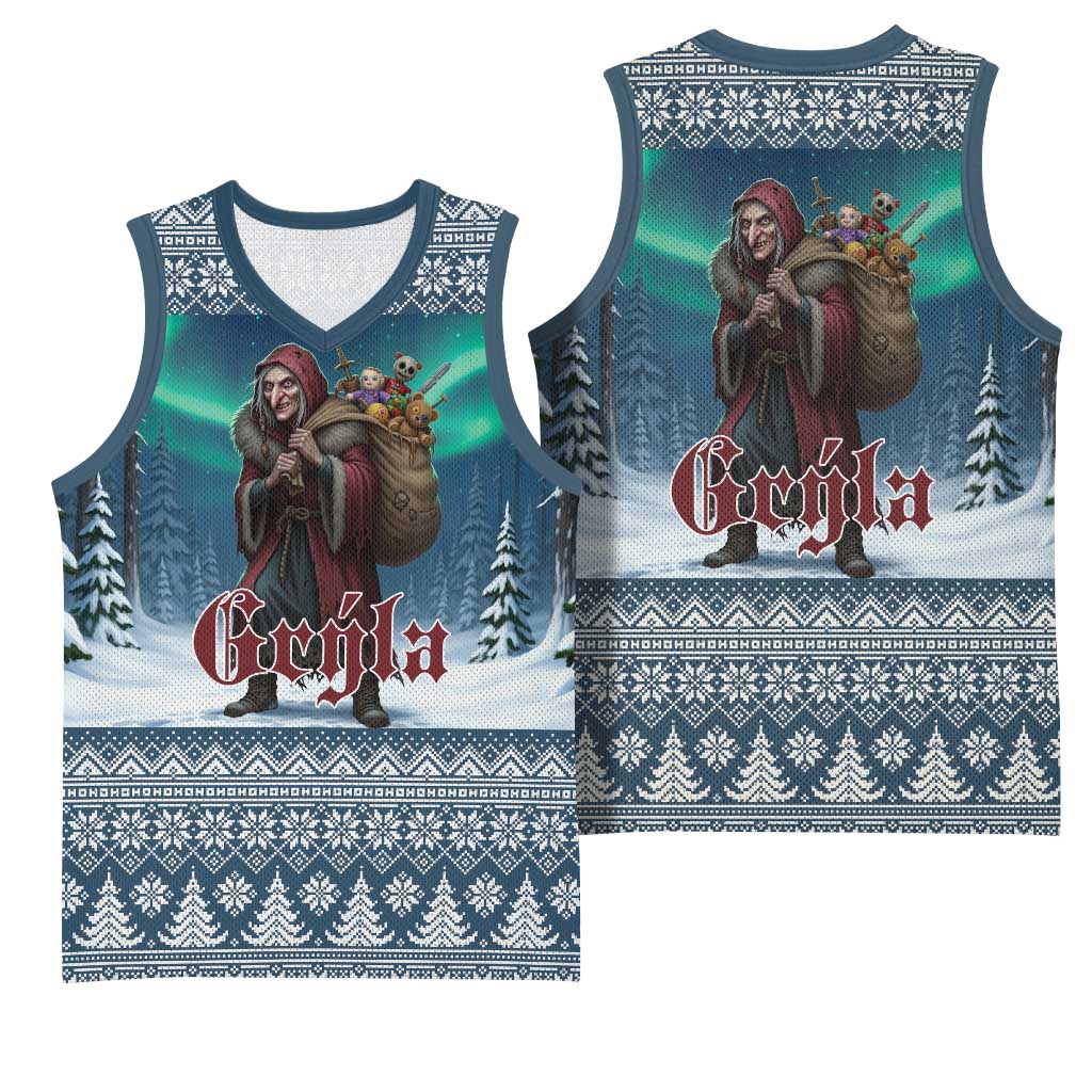 Iceland Christmas Basketball Jersey Icelandic Gryla Evil Mother of Yule Lads LT19