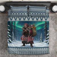 Iceland Christmas Bedding Set Icelandic Gryla Evil Mother of Yule Lads - Wonder Print Shop