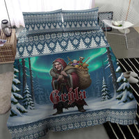Iceland Christmas Bedding Set Icelandic Gryla Evil Mother of Yule Lads - Wonder Print Shop