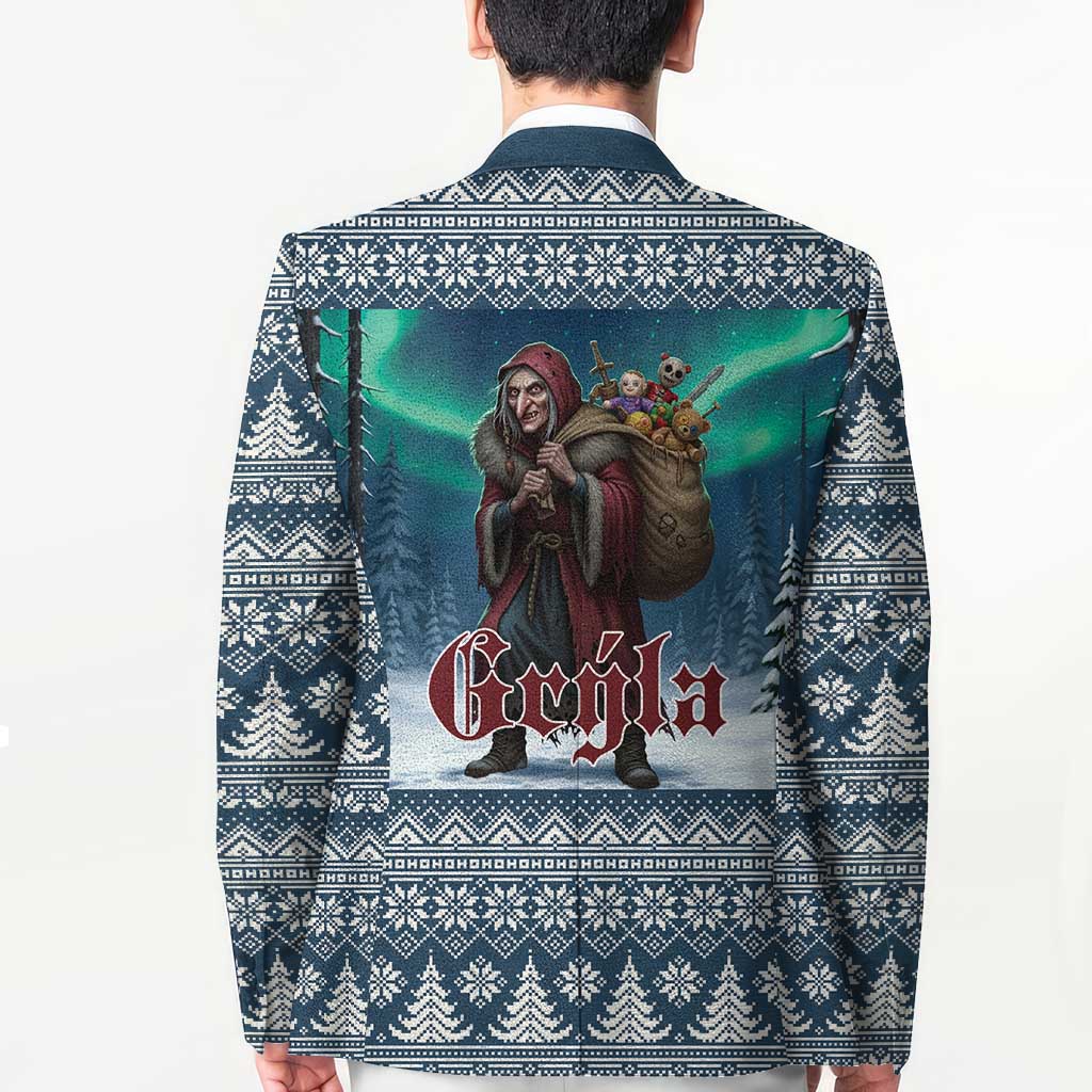 Iceland Christmas Blazer Icelandic Gryla Evil Mother of Yule Lads LT19