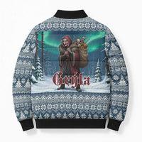 Iceland Christmas Bomber Puffer Jacket Icelandic Gryla Evil Mother of Yule Lads LT19