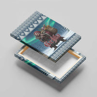 Iceland Christmas Canvas Wall Art Icelandic Gryla Evil Mother of Yule Lads - Wonder Print Shop