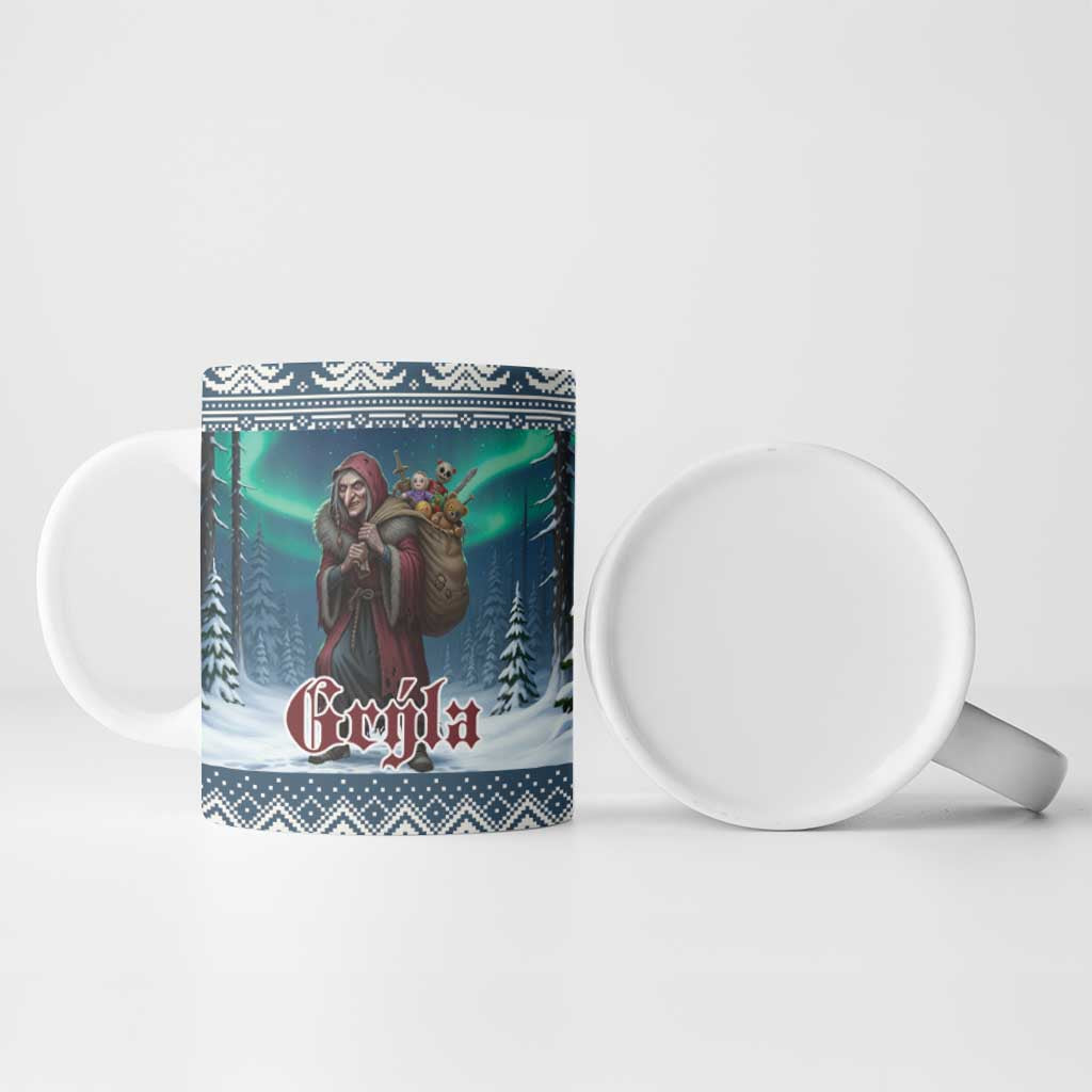 Iceland Christmas Ceramic Mug Icelandic Gryla Evil Mother of Yule Lads - Wonder Print Shop