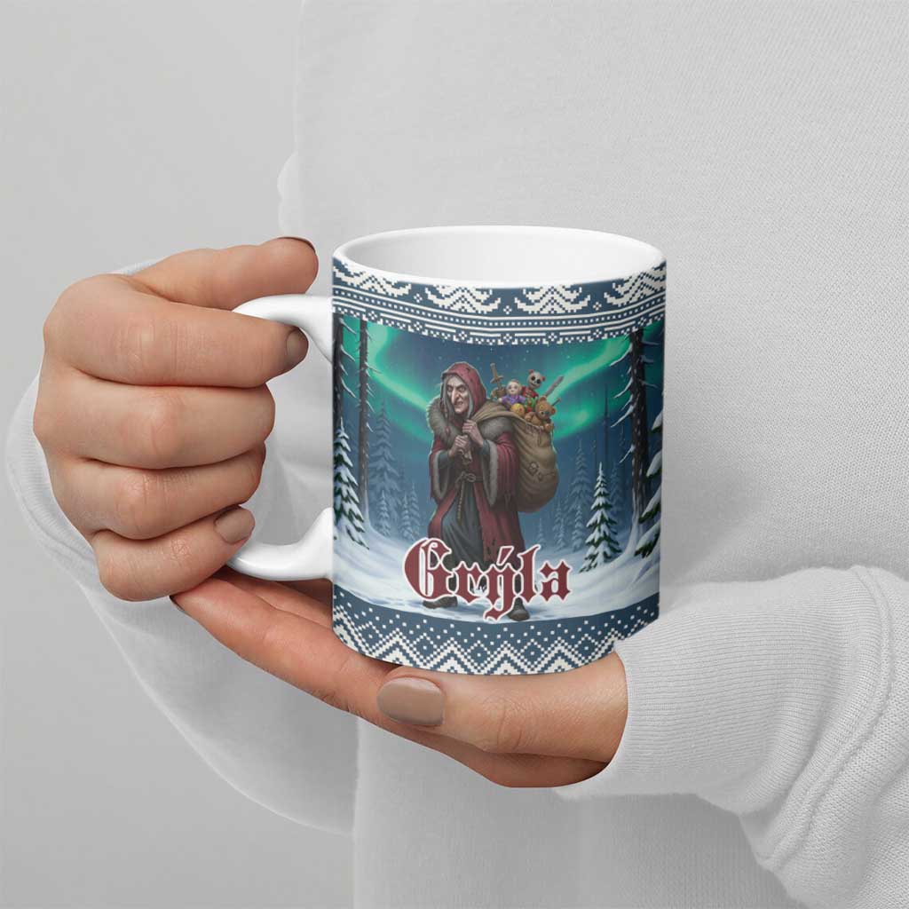 Iceland Christmas Ceramic Mug Icelandic Gryla Evil Mother of Yule Lads - Wonder Print Shop