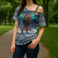 Iceland Christmas Cross Shoulder Shirt Icelandic Gryla Evil Mother of Yule Lads LT19