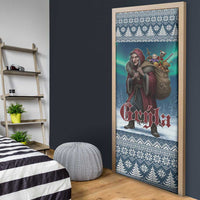 Iceland Christmas Door Cover Icelandic Gryla Evil Mother of Yule Lads - Wonder Print Shop