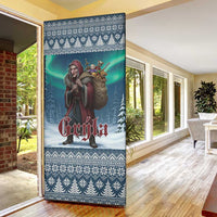 Iceland Christmas Door Cover Icelandic Gryla Evil Mother of Yule Lads - Wonder Print Shop