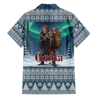 Iceland Christmas Family Matching Long Sleeve Bodycon Dress and Hawaiian Shirt Icelandic Gryla Evil Mother of Yule Lads LT19