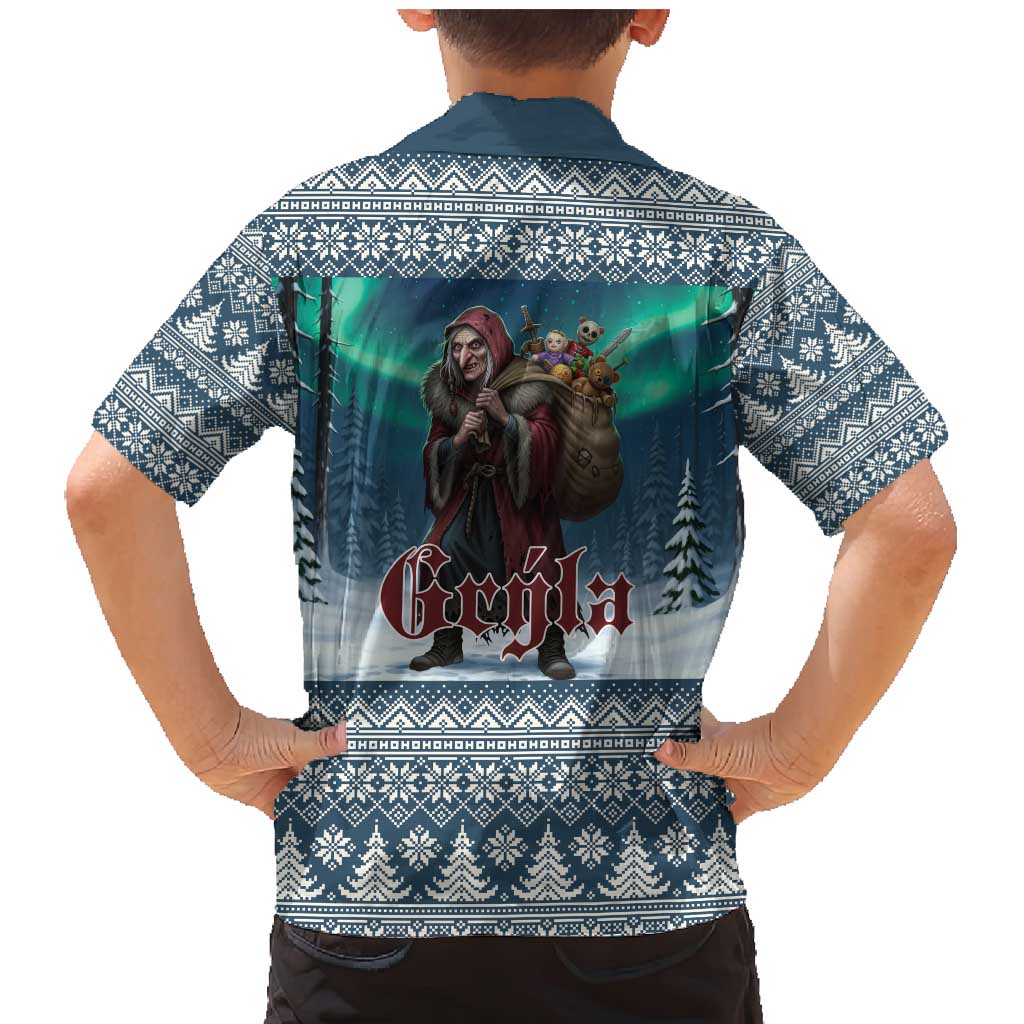 Iceland Christmas Family Matching Mermaid Dress and Hawaiian Shirt Icelandic Gryla Evil Mother of Yule Lads LT19