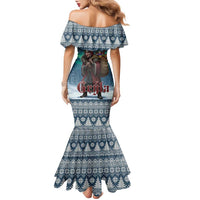 Iceland Christmas Family Matching Mermaid Dress and Hawaiian Shirt Icelandic Gryla Evil Mother of Yule Lads LT19