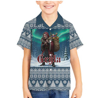 Iceland Christmas Family Matching Mermaid Dress and Hawaiian Shirt Icelandic Gryla Evil Mother of Yule Lads LT19