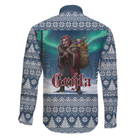 Iceland Christmas Family Matching Off The Shoulder Long Sleeve Dress and Hawaiian Shirt Icelandic Gryla Evil Mother of Yule Lads LT19