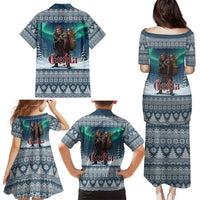 Iceland Christmas Family Matching Puletasi and Hawaiian Shirt Icelandic Gryla Evil Mother of Yule Lads LT19