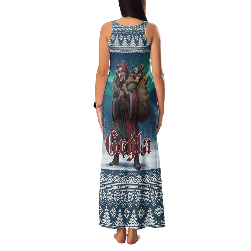 Iceland Christmas Family Matching Tank Maxi Dress and Hawaiian Shirt Icelandic Gryla Evil Mother of Yule Lads LT19